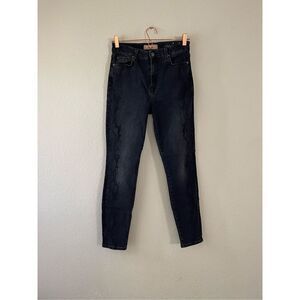 7 for all mankind Aubrey luxe vintage black‎ skinny jeans 27